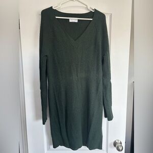 Old Navy Dark Green Long Sleeve Dress